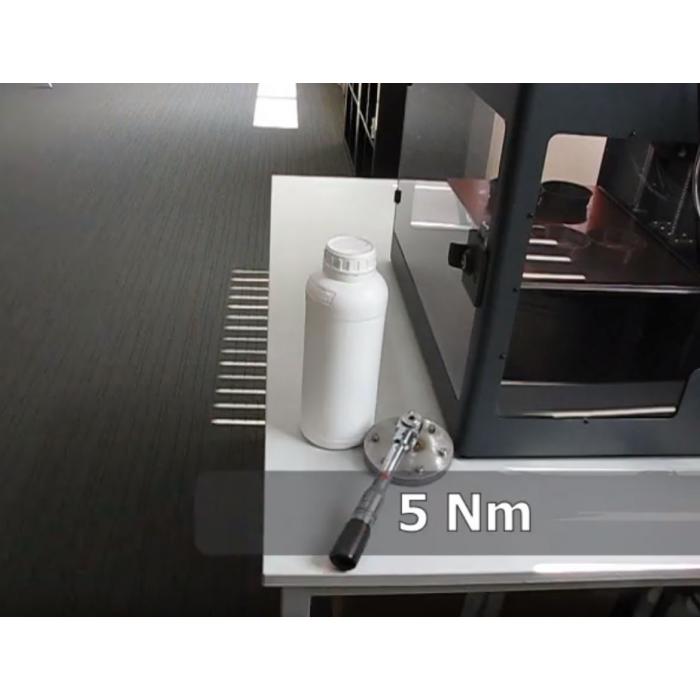 Bottle and torque wrench