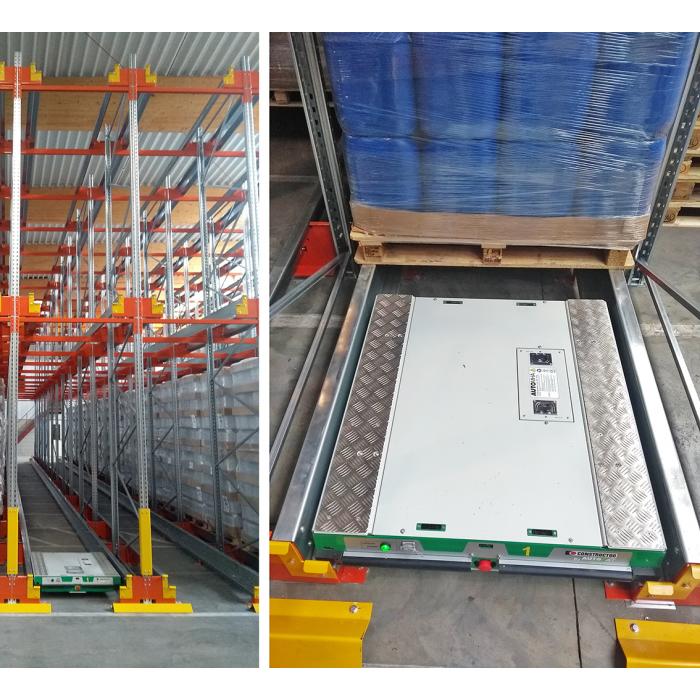 Magazijn palletshuttle