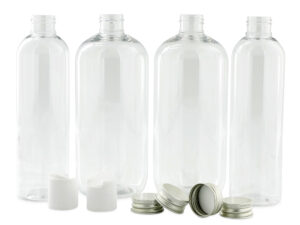 Transparent PET bottles