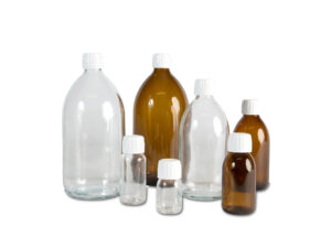 Bouteilles en verre transparent - Bouteilles en verre ambré