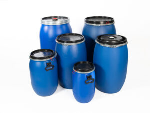 Plastikdeckelbehälter blau