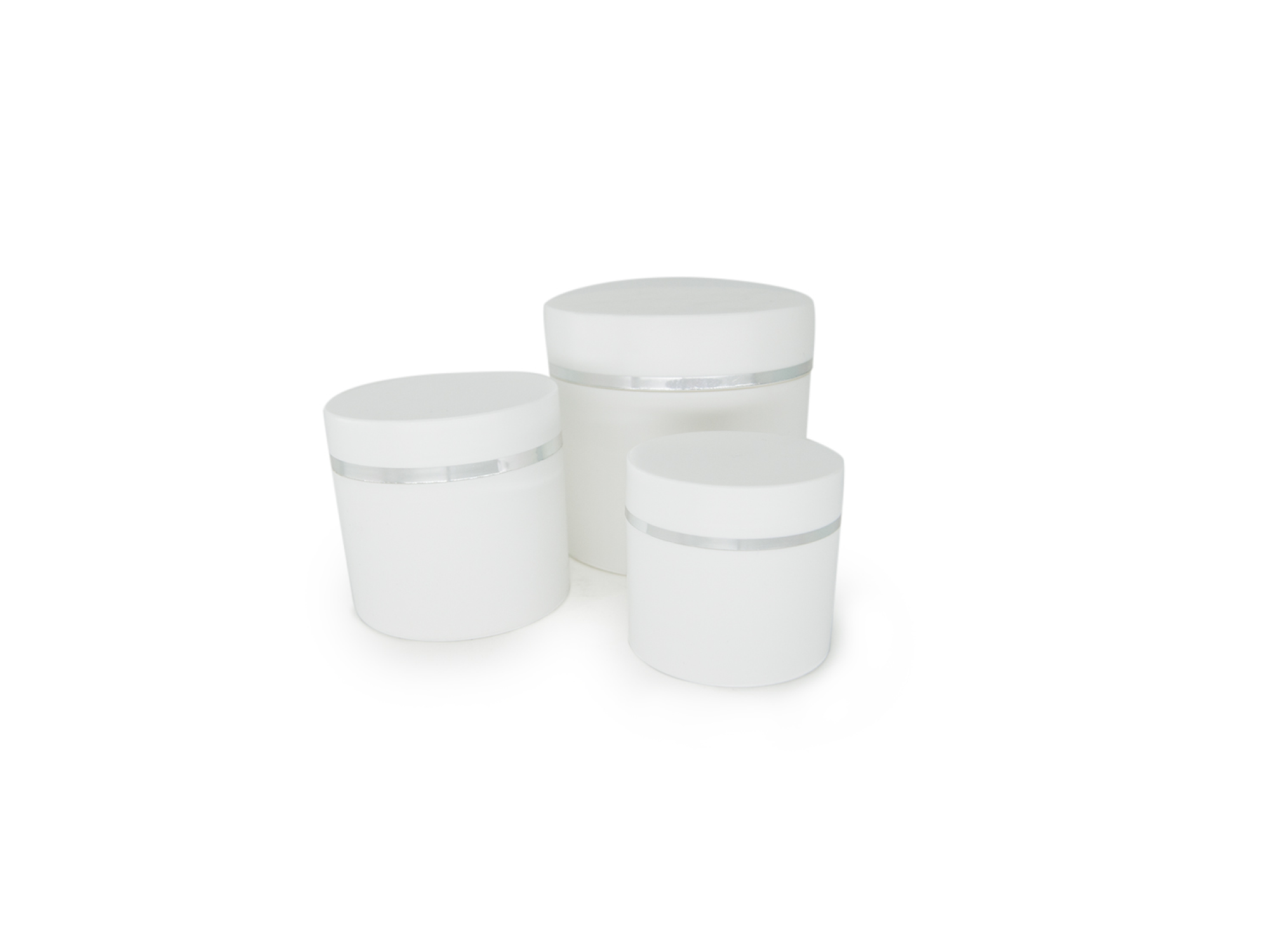 Cosmetische potjes wit