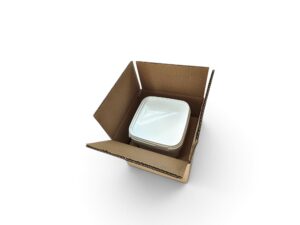 Boîtes-seaux carrées avec insert